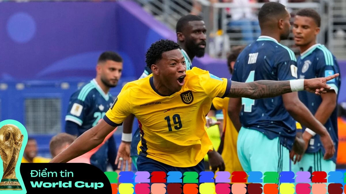 Tin World Cup 6h: Ecuador ngược dòng thắng Đức 2-1 | Bờ Biển Ngà lần đầu vào vòng 1/16 - hình ảnh - winxx88.vip Tin World Cup 6h: Ecuador ngược dòng thắng Đức 2-1 | Bờ Biển Ngà lần đầu vào vòng 1/16 - hình ảnh - winxx88.vip
